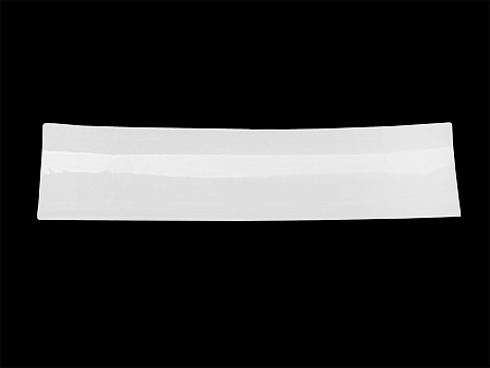 Блюдо прямоугольное узкое 380х100 мм Royal White /4/24/